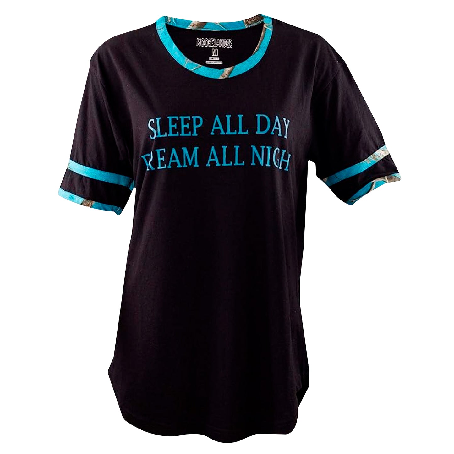 Mooselander - Ladies' Sleep Shirts, Comfy Shirts for Women with Realtree Camo Print, Breathable Adult