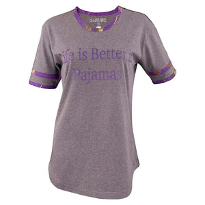Ladies "Life Is Better In Pajamas" Sleep Shirt with Realtree Camo Accents