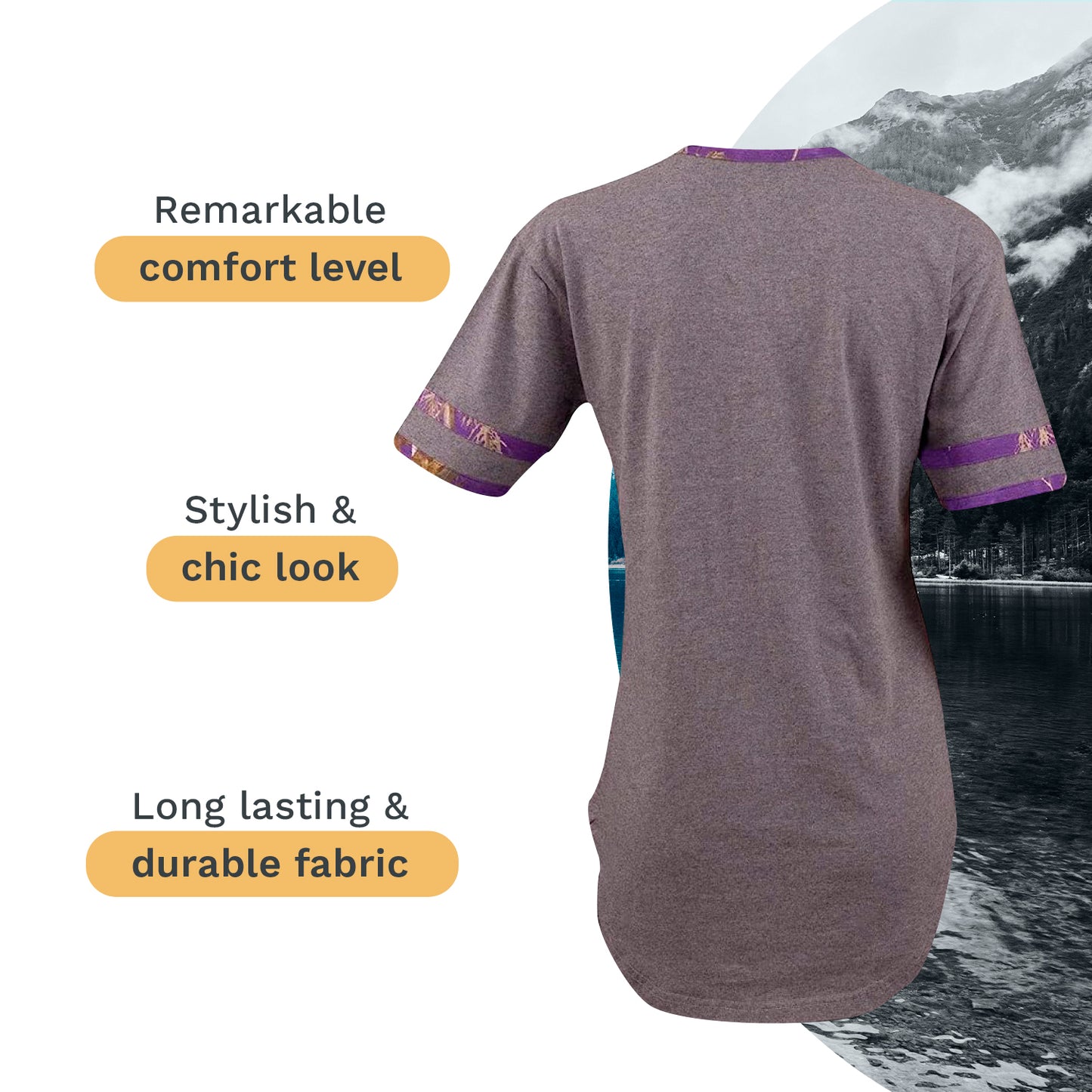 Mooselander - Ladies' Sleep Shirts, Comfy Shirts for Women with Realtree Camo Print, Breathable Adult