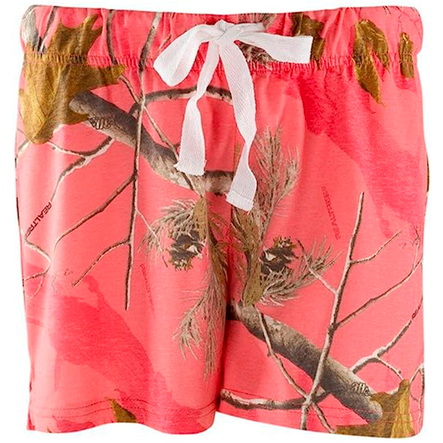 Mooselander - Wide Leg Ladies' Sleep Shorts, Comfy Shorts for Women with Realtree Camo Print, Breathable, Elastic Waistband Camouflage Shorts