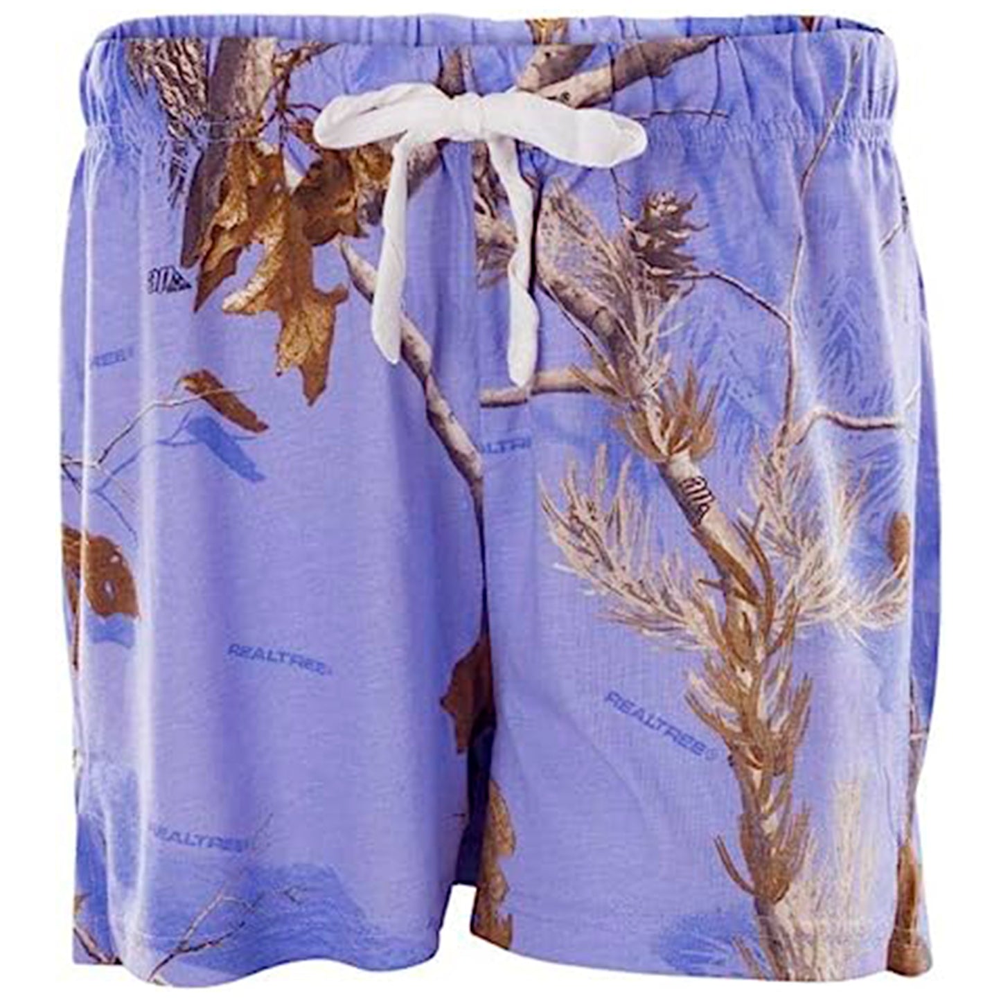 Mooselander - Wide Leg Ladies' Sleep Shorts, Comfy Shorts for Women with Realtree Camo Print, Breathable, Elastic Waistband Camouflage Shorts