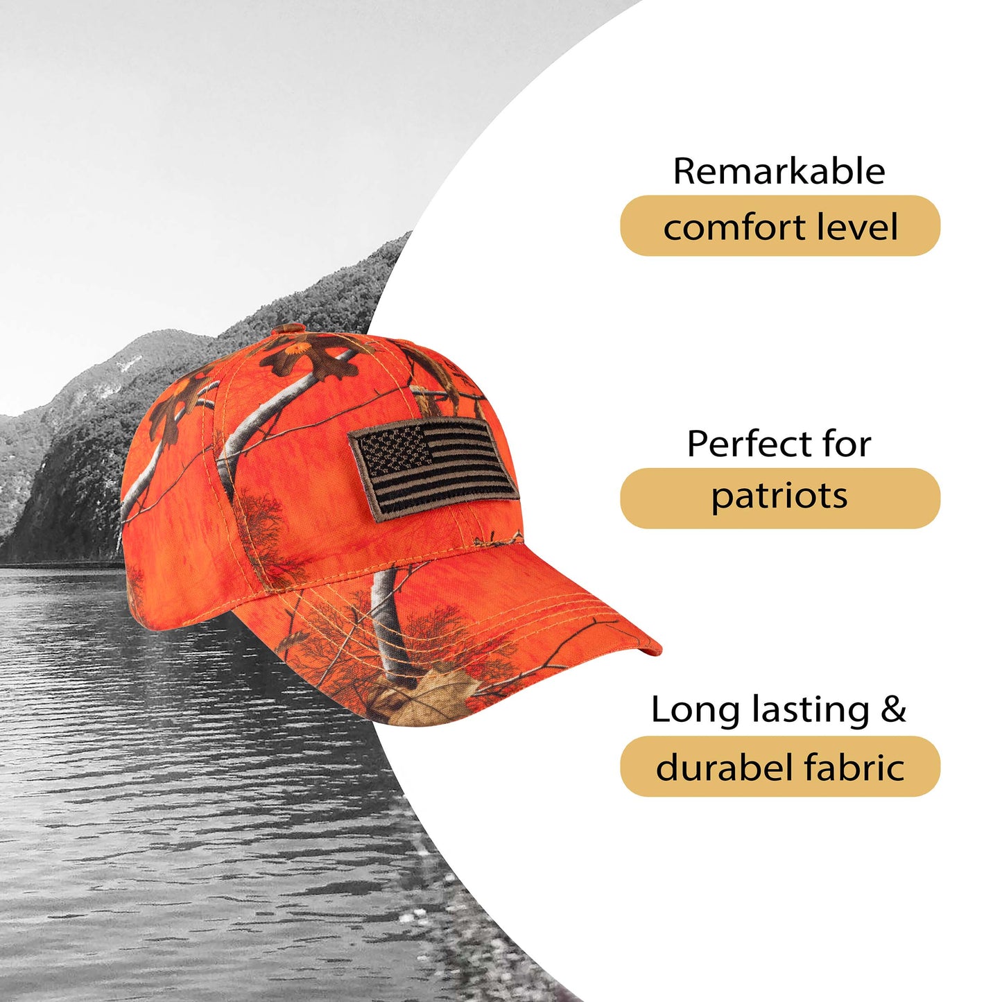 Youth Baseball Cap with Embroidered Antlers Logo