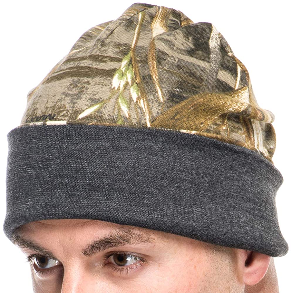Men's Reversible Beanie in Realtree Max 5 Camo Print