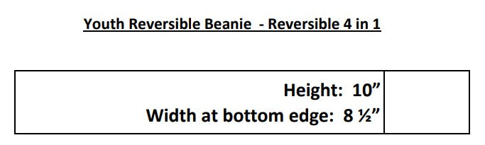 Youth Reversible Beanie in Realtree AP Black Camo Print