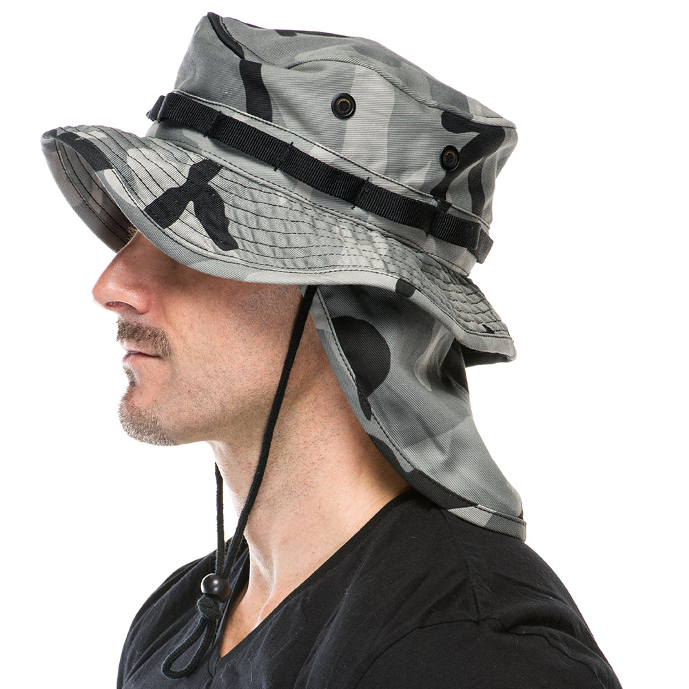 Men's Boonie Hat with Removable Sun Guard