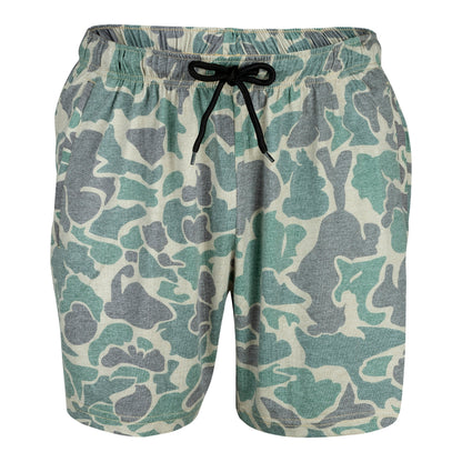 Mooselander Men's Athletic Camo Shorts – Lightweight, Breathable Gym Shorts with Zip Pockets for Active Comfort