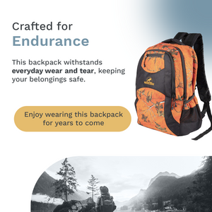 Mooselander - Camo Backpack in Licensed Realtree Prints, Lightweight and Durable Backpack, Hiking and Hunting with YKK Zipper