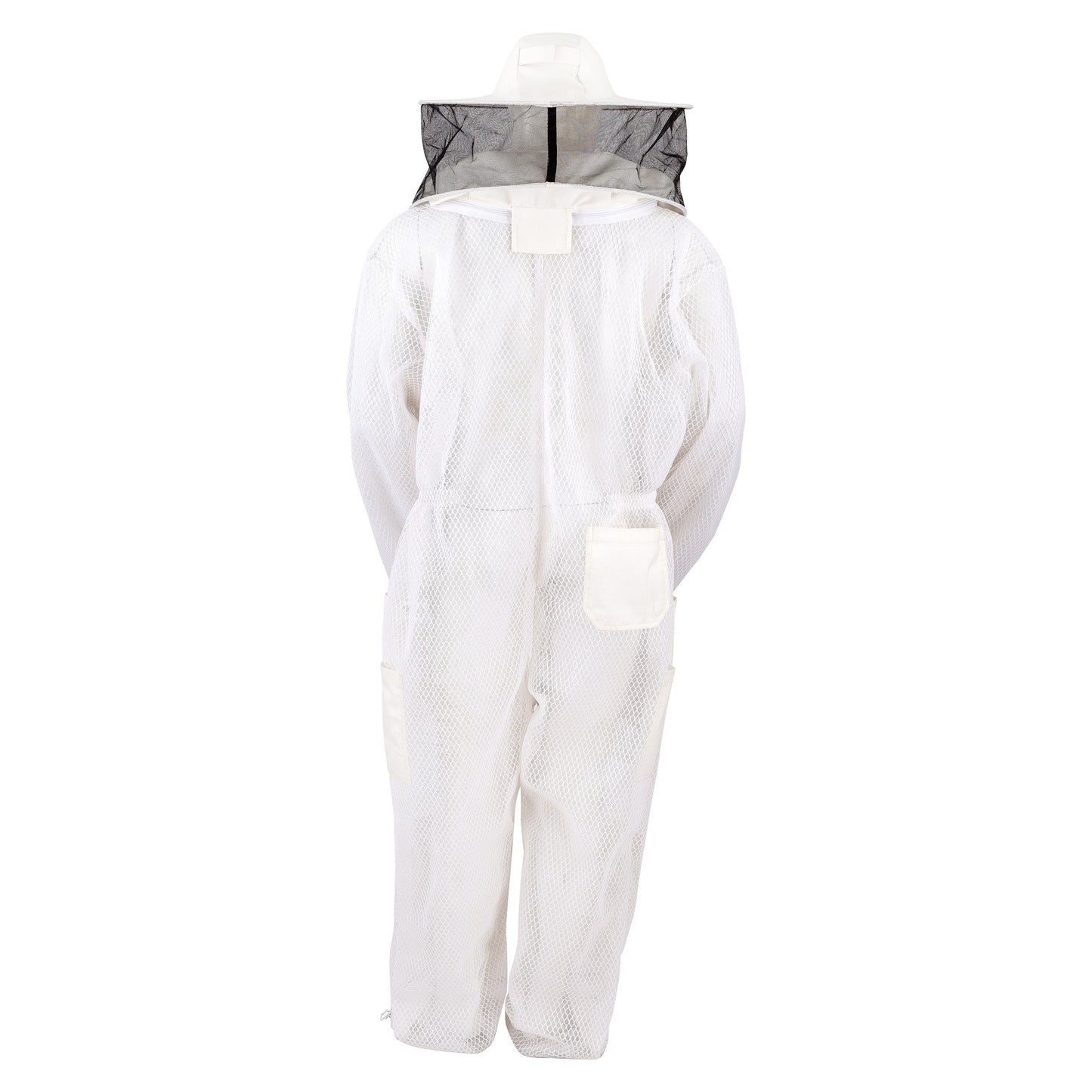 Mooselander 3-Layer Beekeeping Suit with Detachable Round Veil, Breathable Mesh, 7 Pockets, Reinforced Knees, Unisex