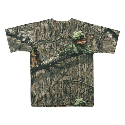 Men's Patriotic Camo T-Shirt: USA Flag Embroidery, Camouflage Street & Gym Wear, Chest Pocket, Hunting Apparel