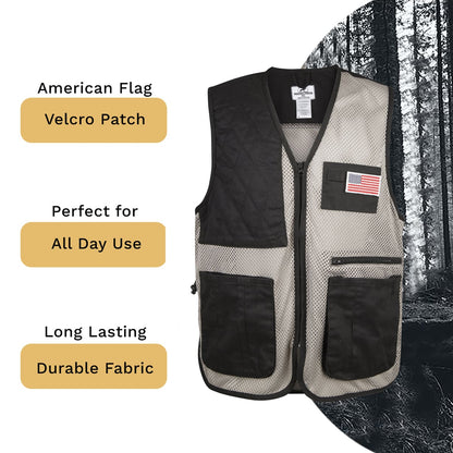 Mooselander Shooting Vest, Range and Skeet Shooting Vest with Right Hand Shoulder Pad