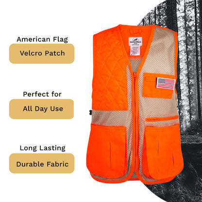 Mooselander Shooting Vest, Range and Skeet Shooting Vest with Right Hand Shoulder Pad