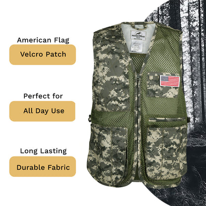 Mooselander Shooting Vest, Range and Skeet Shooting Vest with Right Hand Shoulder Pad