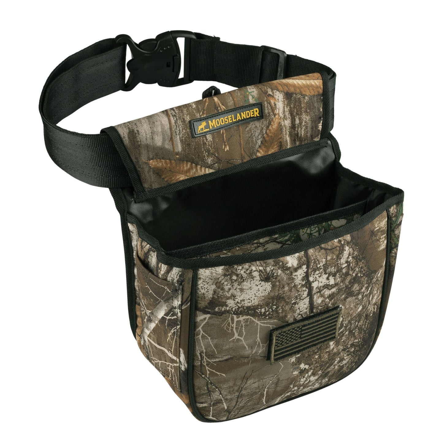 Mooselander Shotgun Shell Pouch, Sporting Shotgun Shell Bag - Clay, Trap or Skeet Shooting Holder for Shotgun Shells, Raltree Camo, Digital Camo and Solid Colors.