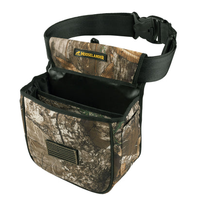 Mooselander Shotgun Shell Pouch, Sporting Shotgun Shell Bag - Clay, Trap or Skeet Shooting Holder for Shotgun Shells, Raltree Camo, Digital Camo and Solid Colors.