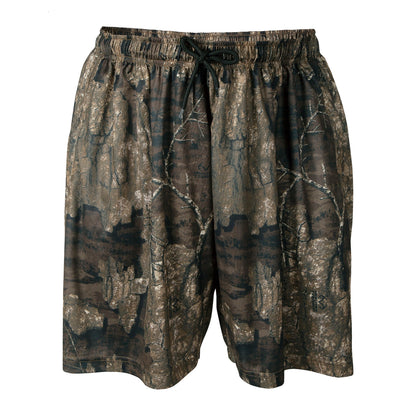 Mooselander Men's Athletic Camo Shorts – Lightweight, Breathable Gym Shorts with Zip Pockets for Active Comfort