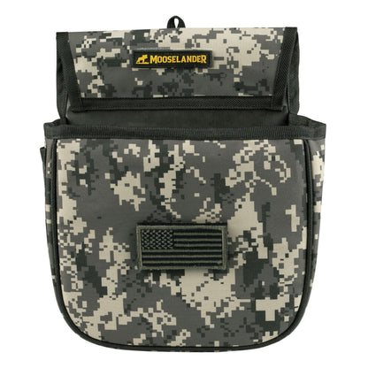 Mooselander Shotgun Shell Pouch, Sporting Shotgun Shell Bag - Clay, Trap or Skeet Shooting Holder for Shotgun Shells, Raltree Camo, Digital Camo and Solid Colors.