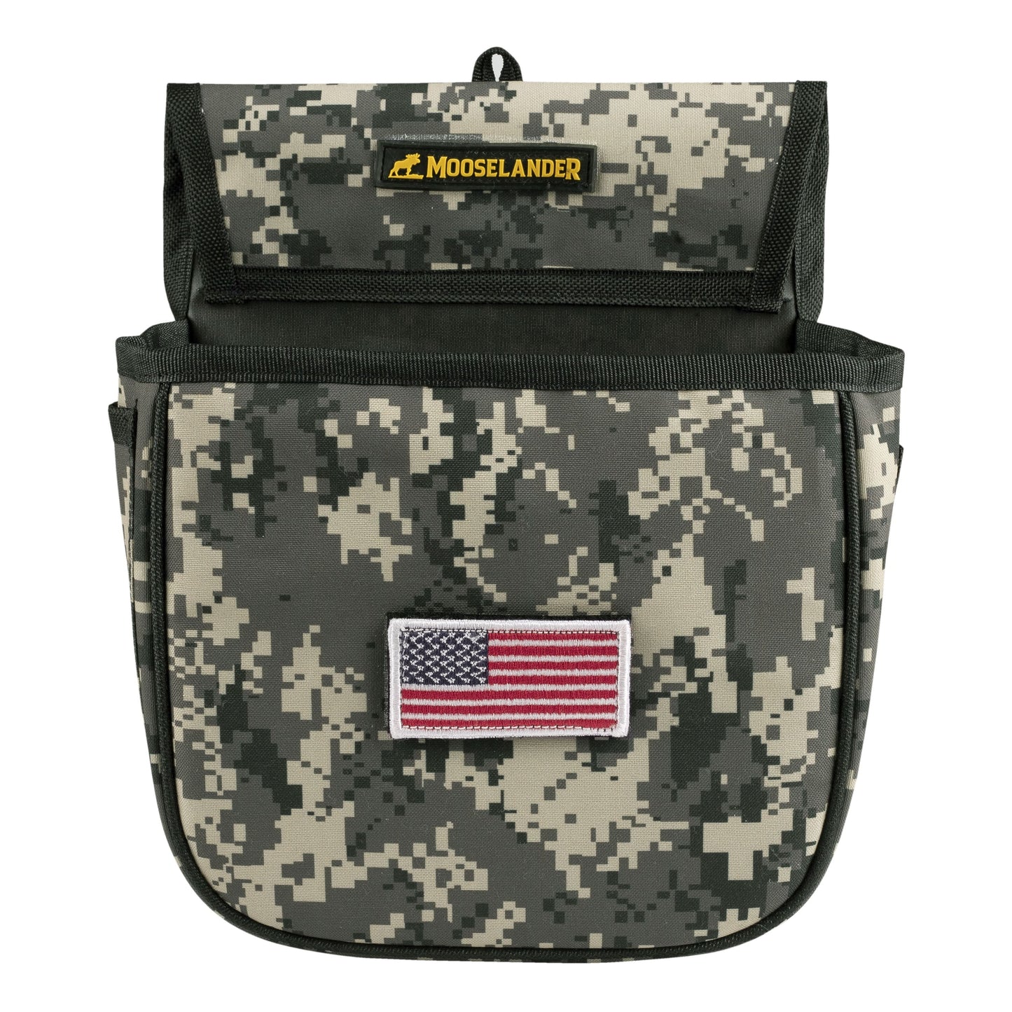 Mooselander Shotgun Shell Pouch, Sporting Shotgun Shell Bag - Clay, Trap or Skeet Shooting Holder for Shotgun Shells, Raltree Camo, Digital Camo and Solid Colors.