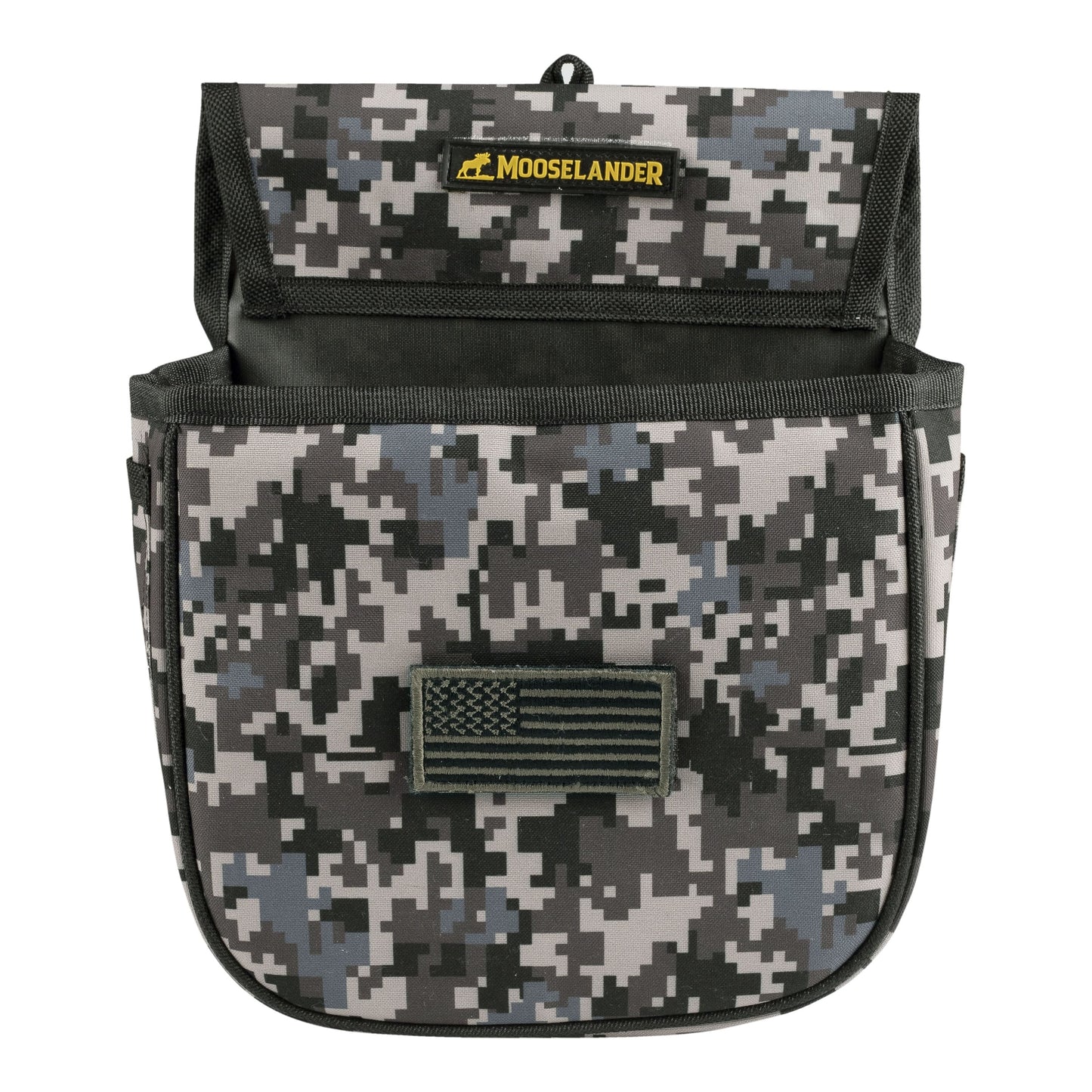Mooselander Shotgun Shell Pouch, Sporting Shotgun Shell Bag - Clay, Trap or Skeet Shooting Holder for Shotgun Shells, Raltree Camo, Digital Camo and Solid Colors.