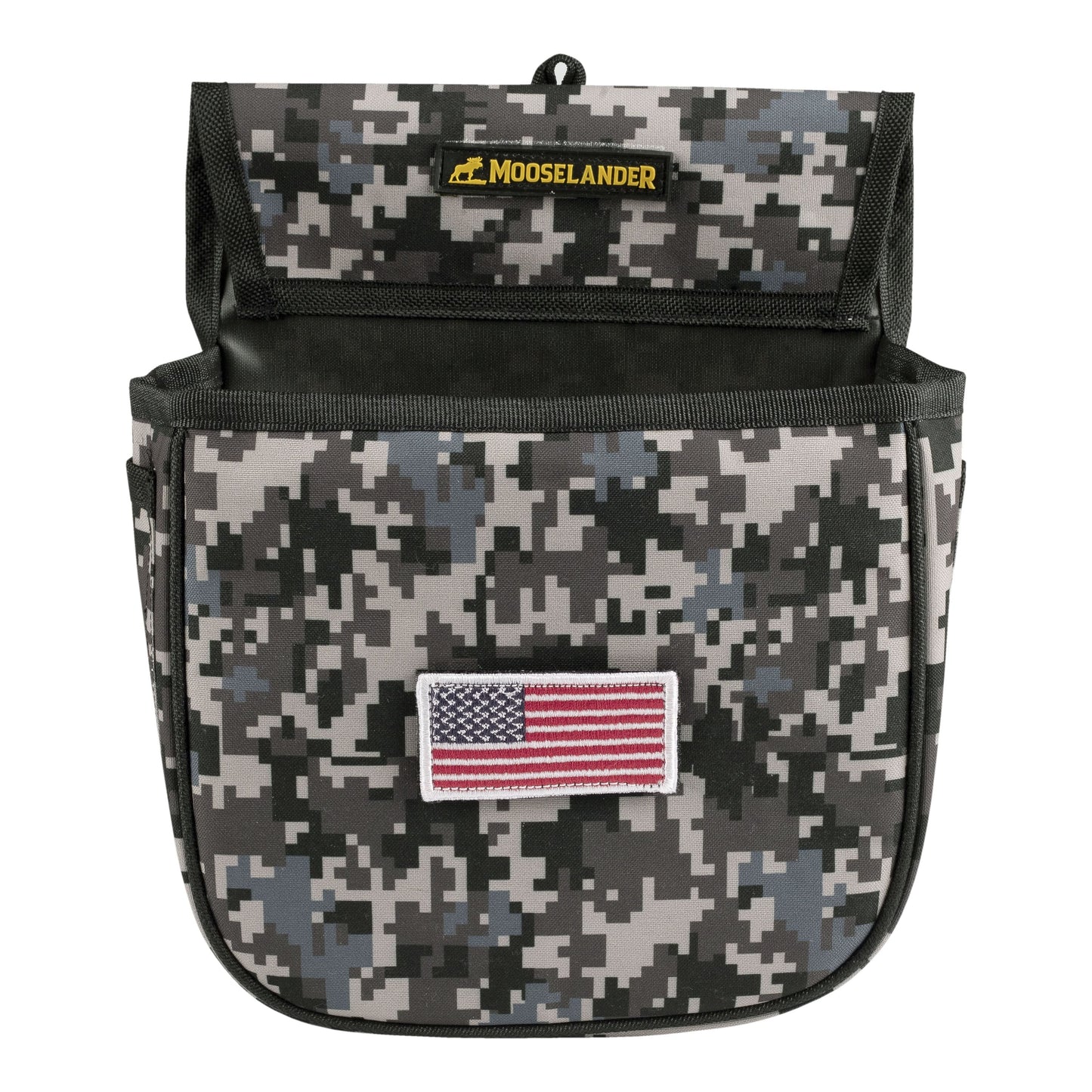 Mooselander Shotgun Shell Pouch, Sporting Shotgun Shell Bag - Clay, Trap or Skeet Shooting Holder for Shotgun Shells, Raltree Camo, Digital Camo and Solid Colors.