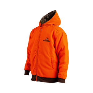 Youth Reversible Jacket in Mossy Oak Blaze Orange Mooselander