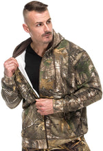 Men's Zip Fleece Hoodie in Realtree Xtra Camo Print