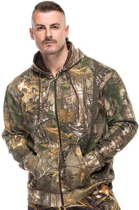 Men's Zip Fleece Hoodie in Realtree Xtra Camo Print