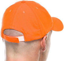 Adult Hunting Baseball Cap in Blaze Orange with Embroidered Brown Antler