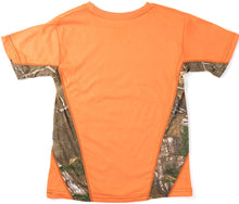 Youth Athletic Short Sleeve T-Shirt with Realtree Camo Accents