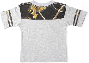 Toddler Football Short Sleeve T-Shirt in Realtree Camo Accents