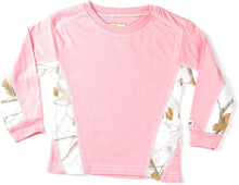 Toddler Long Sleeve Athletic T-Shirt with Realtree Camo Accents