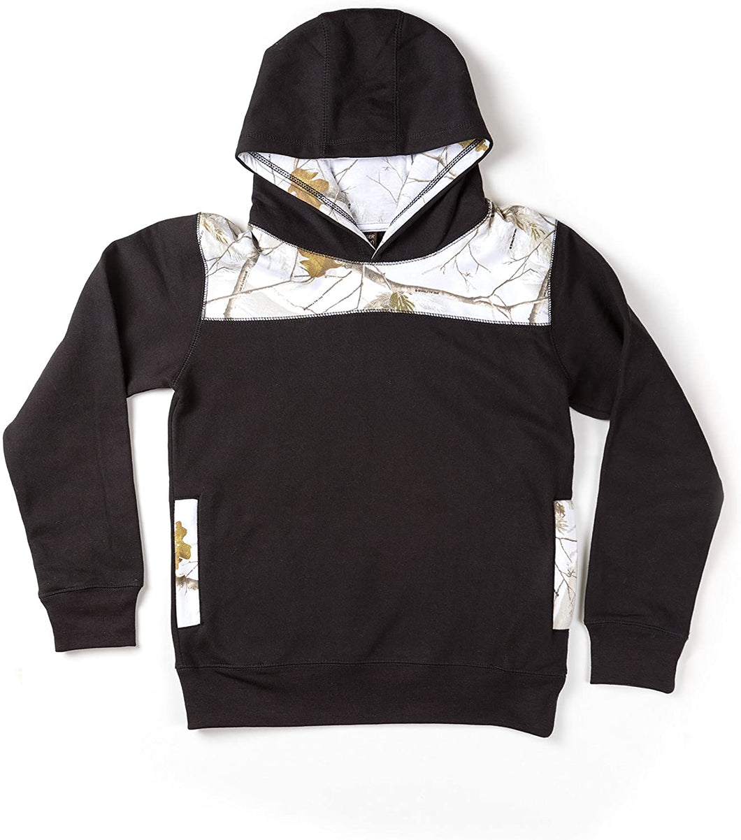 Youth Colorblocked Hoodie in Realtree AP Snow Camo Accents