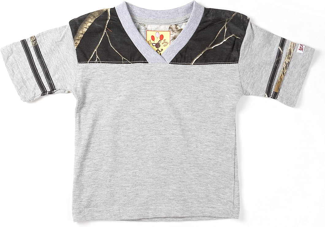 Toddler Football Short Sleeve T-Shirt in Realtree Camo Accents