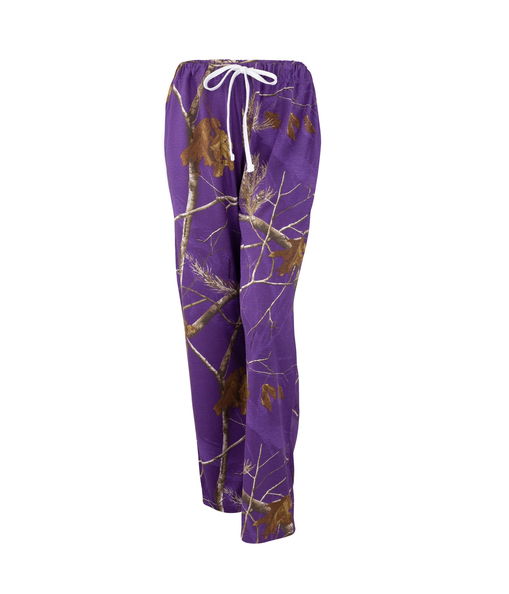 Ladies Lounge Pants in Realtree AP Black Camo Print