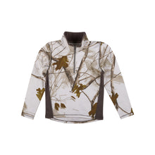 Toddler 1/4 Quarter Zip Fleece Sweater in Realtree AP Snow Camo Print