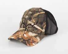 Adult Trucker Hat in Realtree Camo with Embroidered Black Antlers