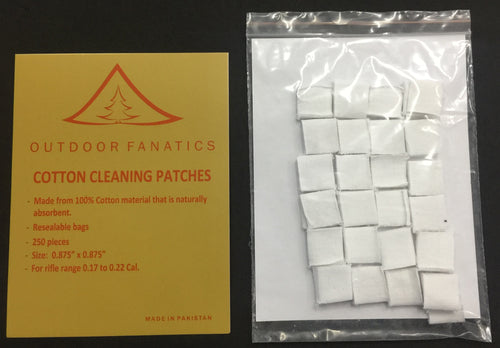 100% Cotton Gun Cleaning Patches-250 Count