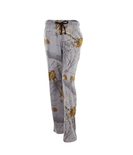 Ladies Lounge Pants in Realtree AP Monument Camo Print