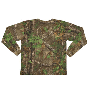 Men's Patriotic Long Sleeve Tee in Realtree Camo Print