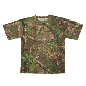 Men's Patriotic Short Sleeve Tee in Realtree Camo Print