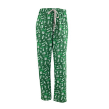 Men's Lounge Pants in Smoke Graphic Print (Green/White)