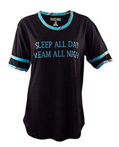 Ladies "Sleep All Day Dream All Night" Sleep Shirt with Realtree Camo Accents