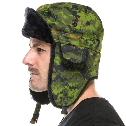 Adult Trapper Hat in Canadian Digital Camo Print