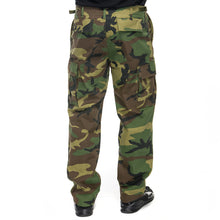 Men's Military BDU Six Pocket Pants in Woodland Camo Print