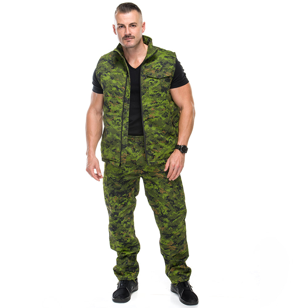 Men's Insulated Vest in Canadian Digital Camo