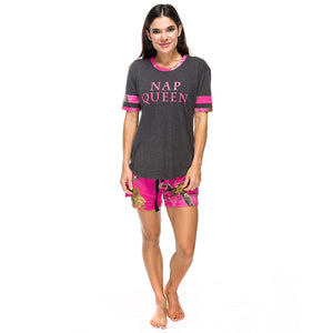 Ladies "Nap Queen" Sleep Shirt with Realtree Hot Pink Camo Accents
