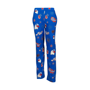 Youth Lounge Pants in Merica Graphic Print (Navy/Red)