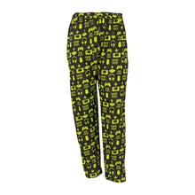 Youth Lounge Pants in Gamer Graphic Print (Black/Lime)